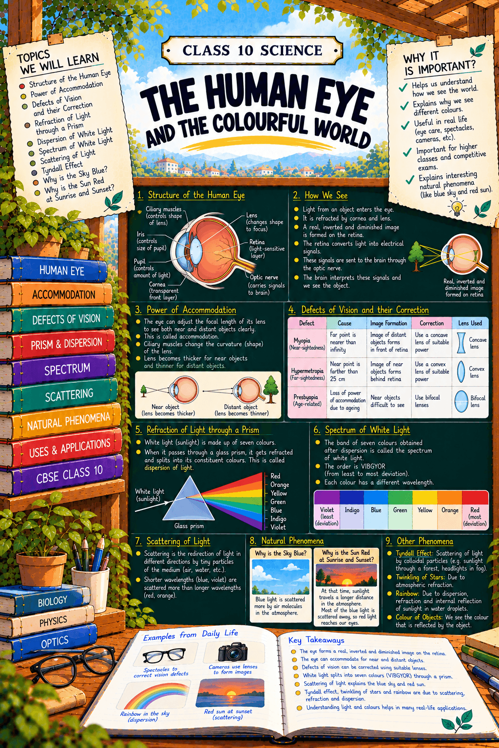 Class 10 Science - The Human Eye and the Colourful World