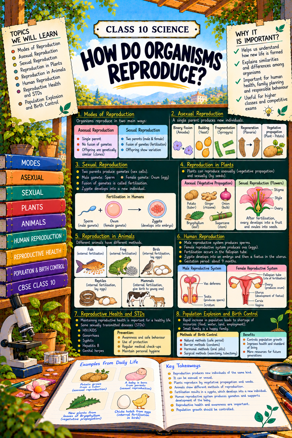 Class 10 Science - How do Organisms Reproduce?
