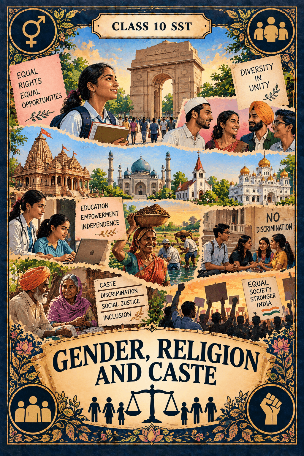 Class 10 SST - Gender Religion and Caste