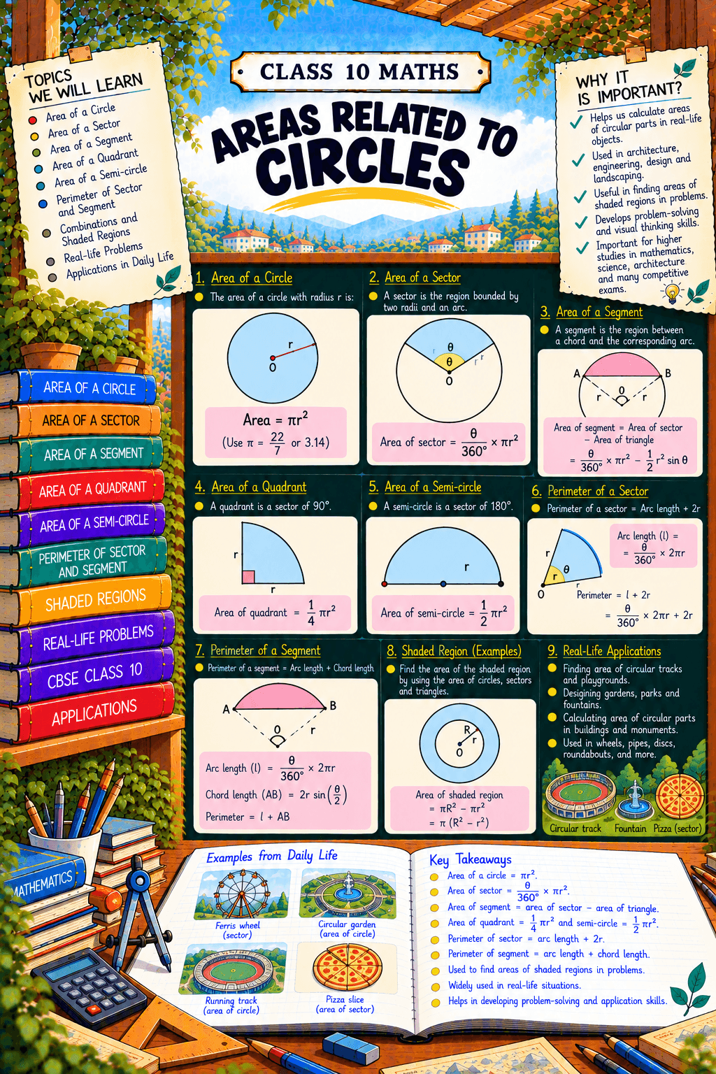 Class 10 Maths - Areas Related to Circles