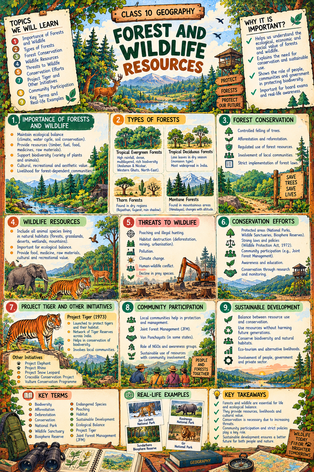 Class 10 SST - Forest and Wildlife Resources