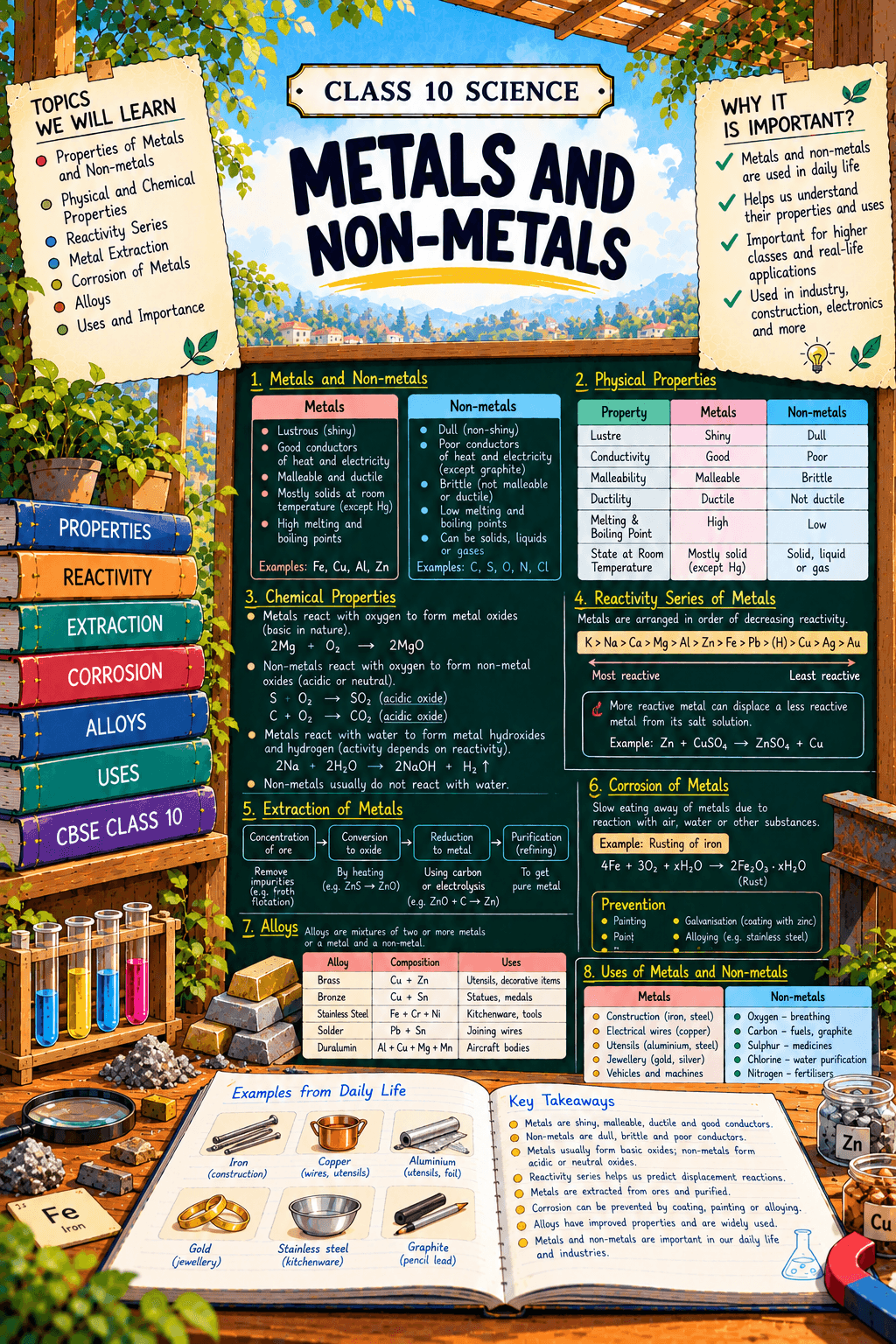 Class 10 Science - Metals and Non-metals