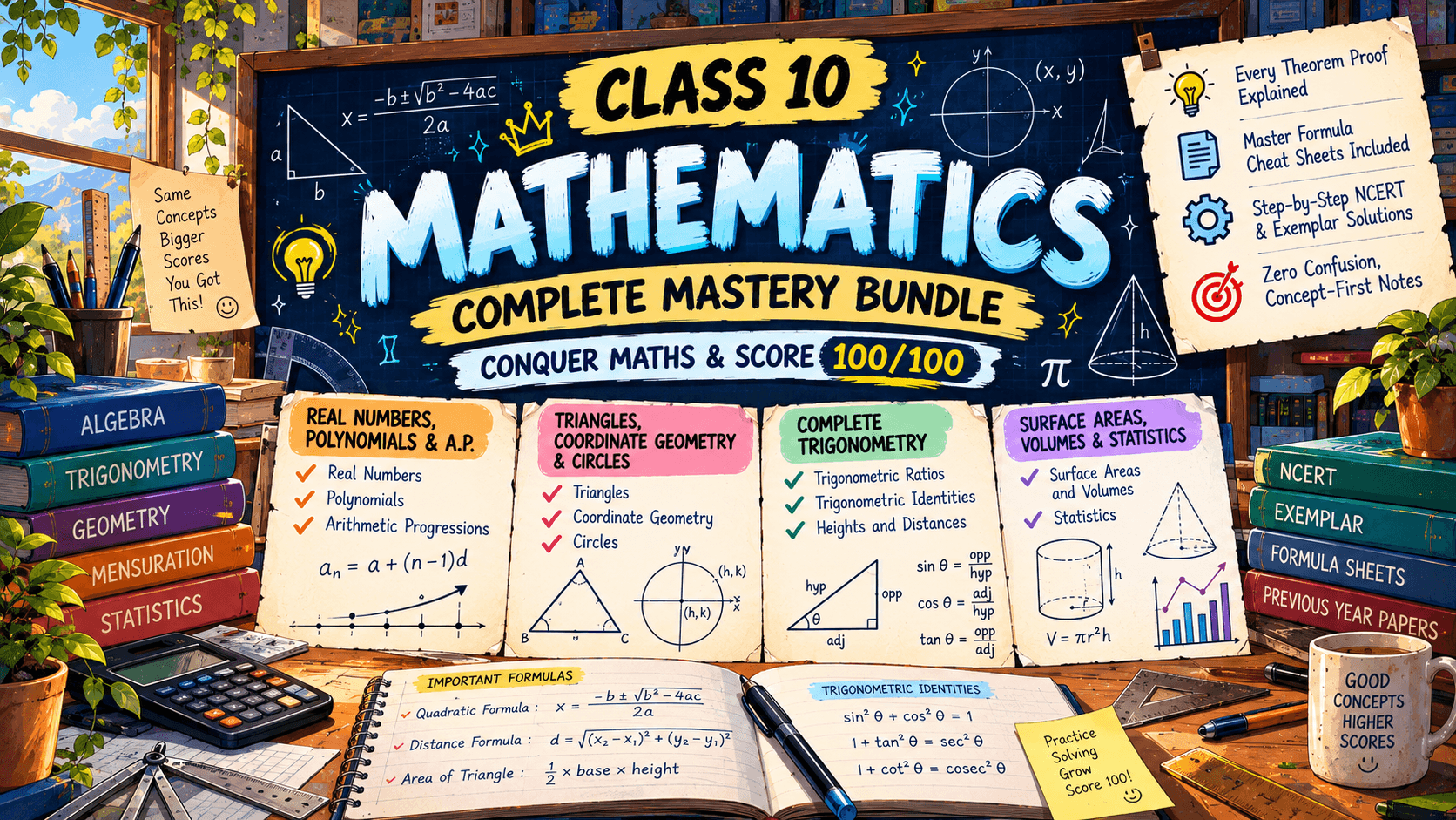 Cover for Complete Class 10 Maths Mastery Bundle
