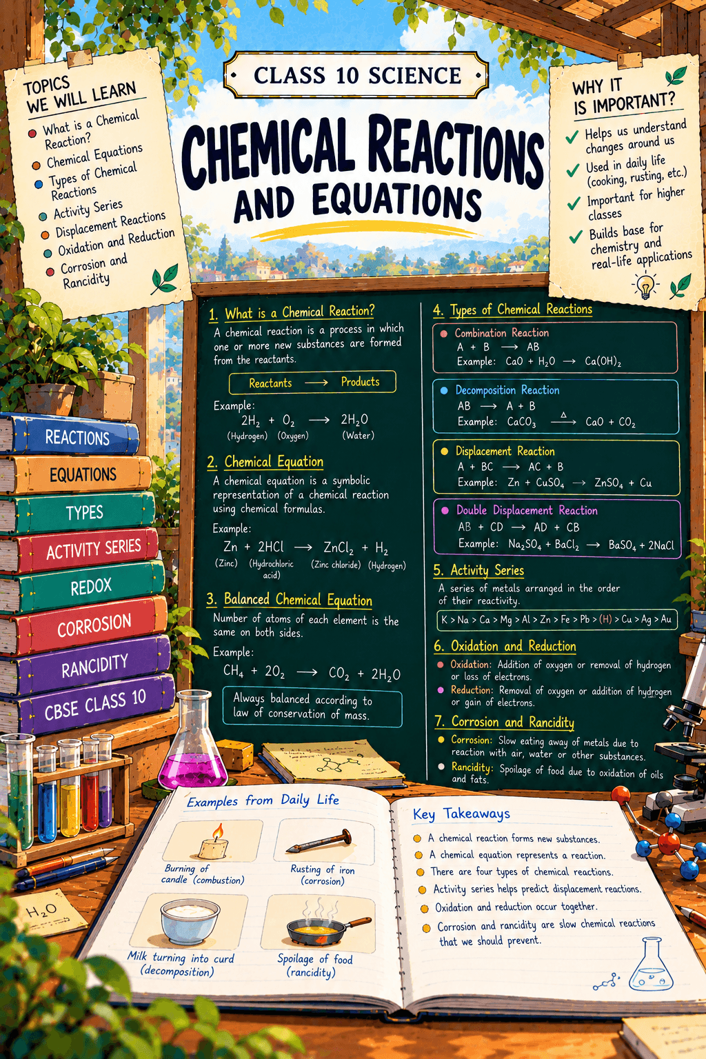 Class 10 Science - Chemical Reactions and Equations