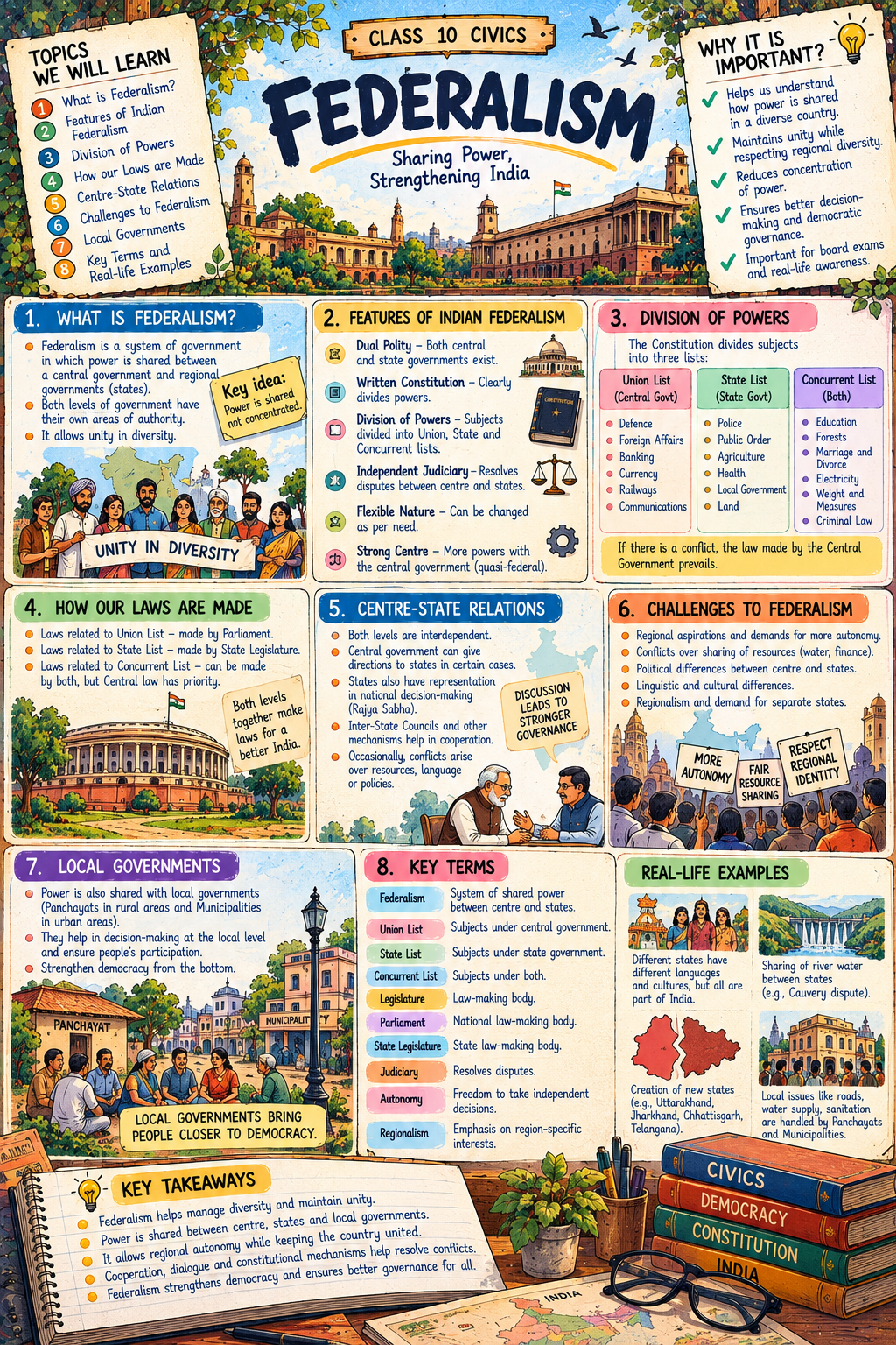 Class 10 SST - Federalism
